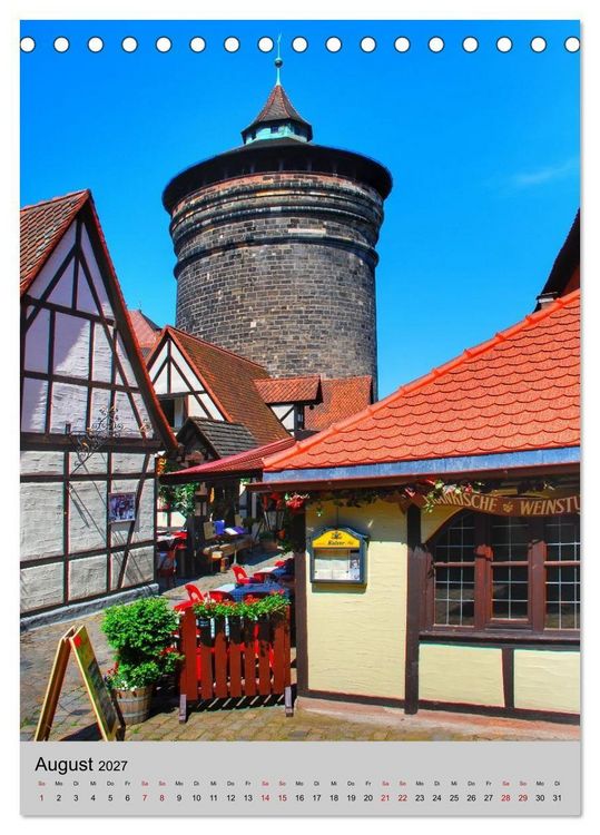 Produktbild: N&Uuml;RNBERG. Du bist so sch&ouml;n (Tischkalender 2027 DIN A5 hoch), CALVENDO Monatskalender