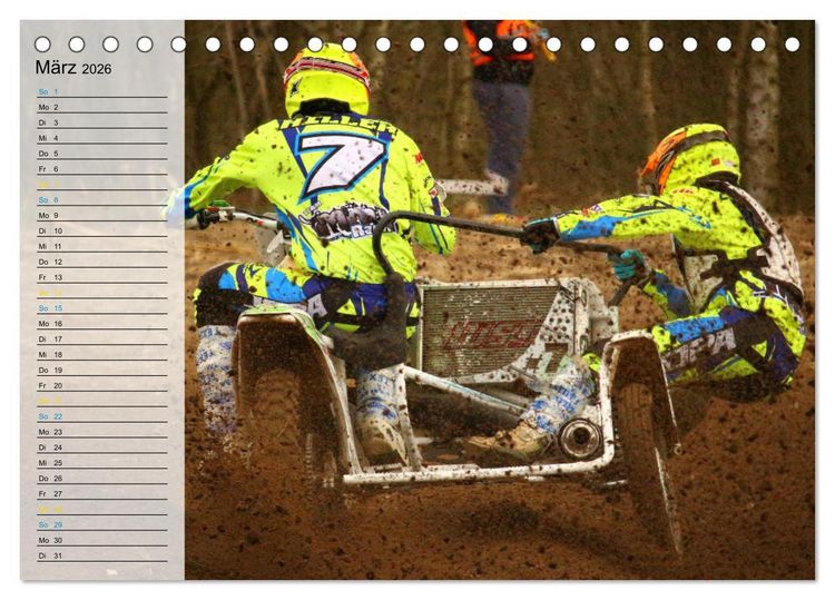 Produktbild: Motocross - tollk&uuml;hne Kerle (Tischkalender 2026 DIN A5 quer), CALVENDO Monatskalender