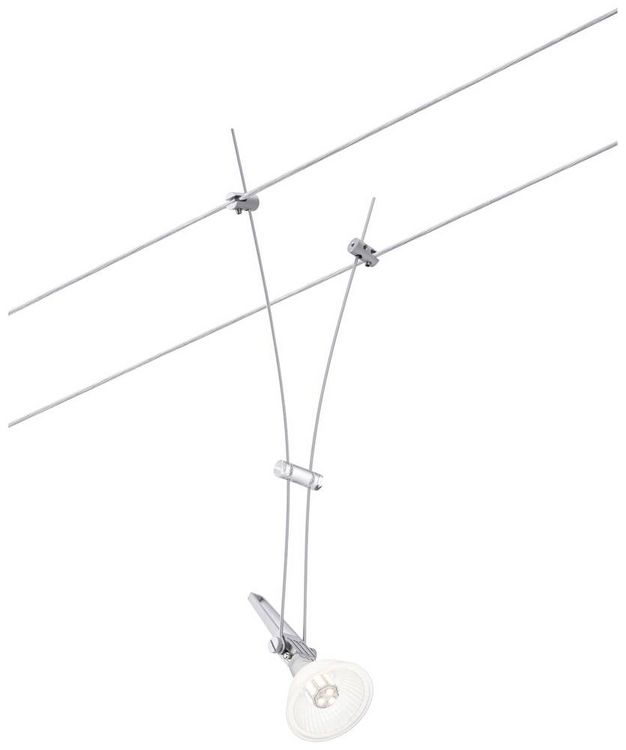 Produktbild: Paulmann Niedervolt-Seilsystem-Leuchte GU5.3 Chrom (matt)