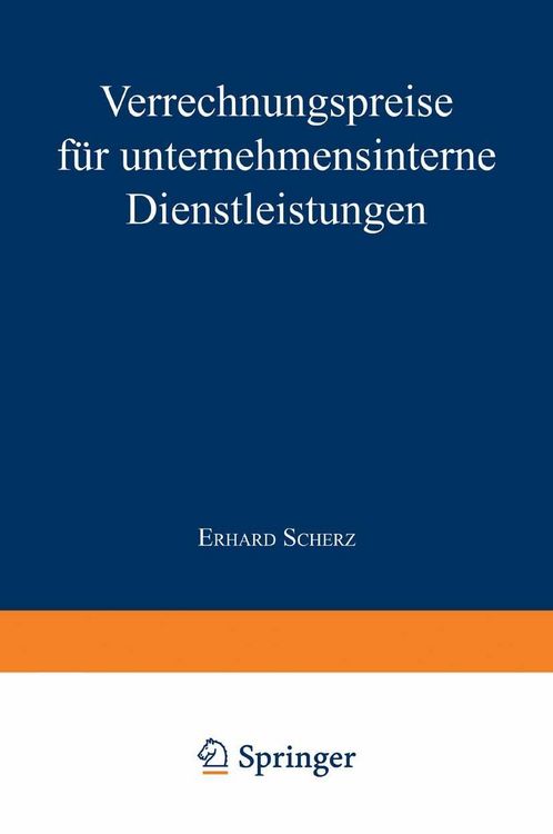 Produktbild: Verrechnungspreise f&uuml;r unternehmensinterne Dienstleistungen