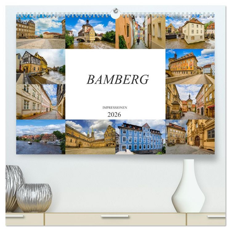 Produktbild: Bamberg Impressionen (hochwertiger Premium Wandkalender 2026 DIN A2 quer), Kunstdruck in Hochglanz