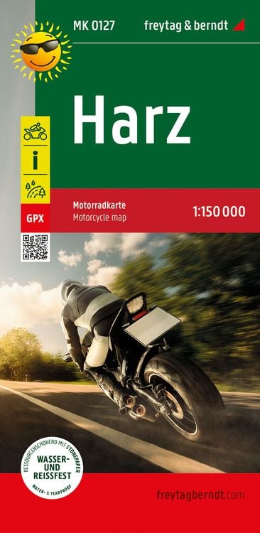 Bild vom Artikel Harz, Motorradkarte 1:150.000, freytag & berndt vom Autor Freytag & berndt