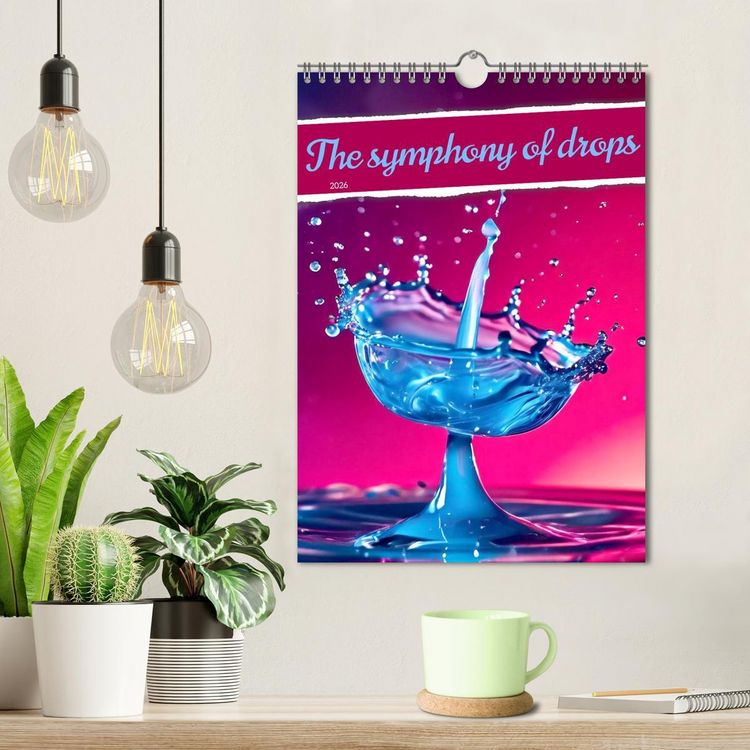 Produktbild: The symphony of drops (Wall Calendar 2026 DIN A4 portrait), CALVENDO 12 Month Wall Calendar