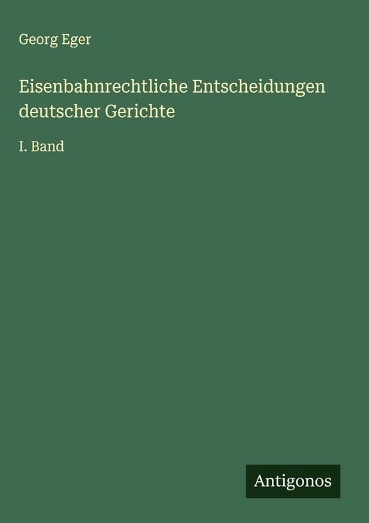 Produktbild: Eisenbahnrechtliche Entscheidungen deutscher Gerichte