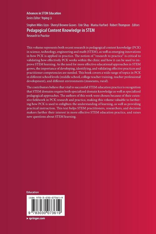 Produktbild: Pedagogical Content Knowledge in STEM