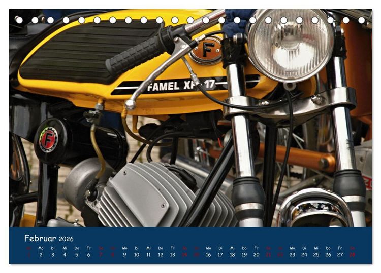 Produktbild: Vintage Mopeds (Tischkalender 2026 DIN A5 quer), CALVENDO Monatskalender