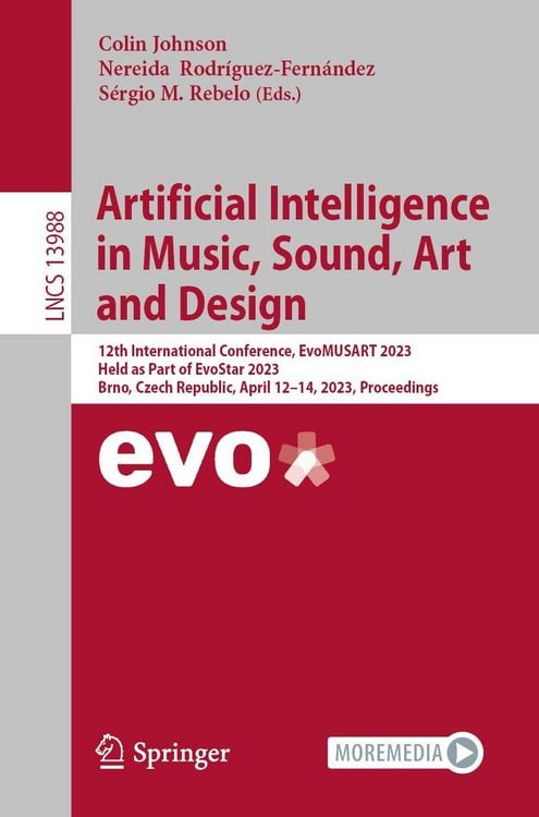 Produktbild: Artificial Intelligence in Music, Sound, Art and Design