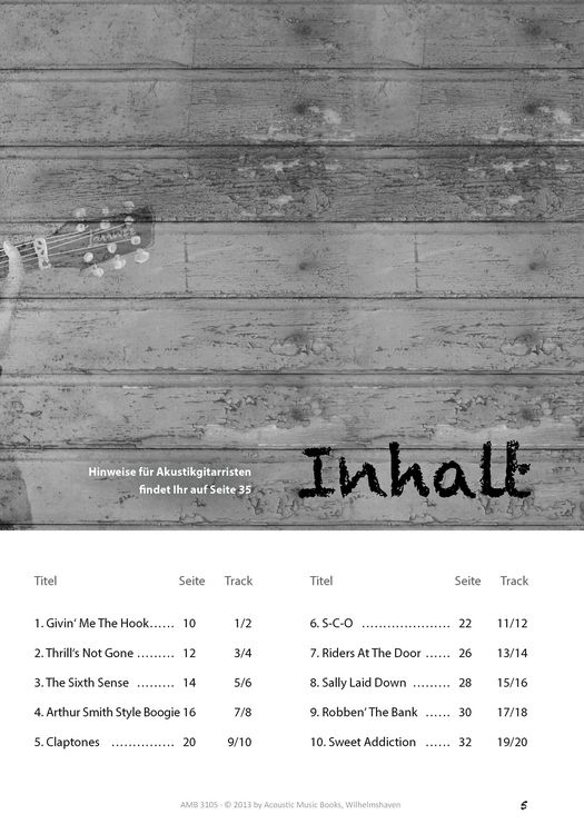 Produktbild: All in One - Blues Guitar Solos spielbar auf E- und Akustik-Gitarre.