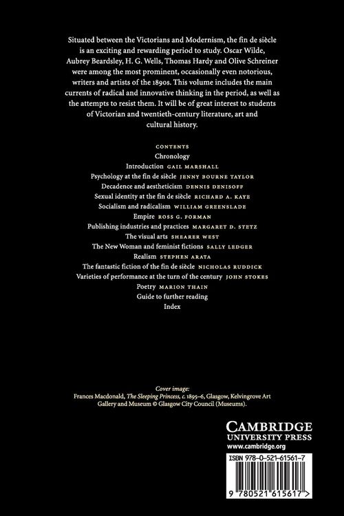 Produktbild: The Cambridge Companion to the Fin de Si&egrave;cle
