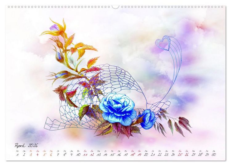 Produktbild: Zauberhaftes Ikebana (Wandkalender 2026 DIN A2 quer), CALVENDO Monatskalender