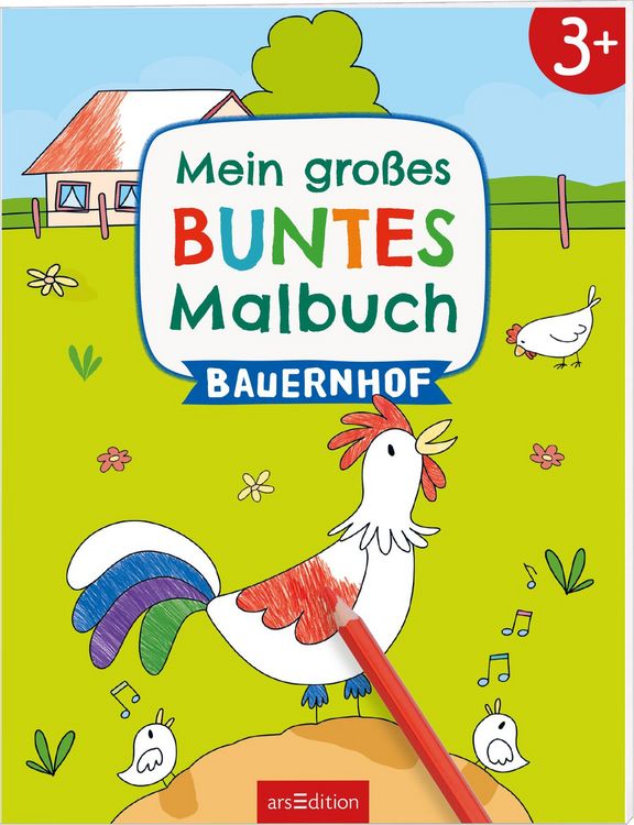Produktbild: Mein gro&szlig;es buntes Malbuch &ndash; Bauernhof