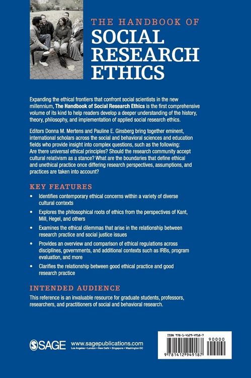 Produktbild: The Handbook of Social Research Ethics