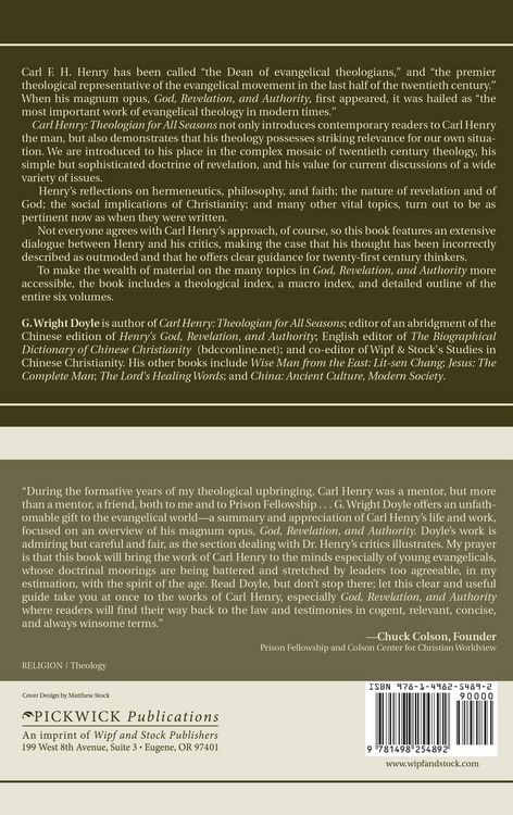 Produktbild: Carl Henry-Theologian for All Seasons
