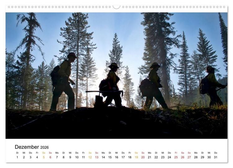 Produktbild: Firefighters - wenn die Erde brennt (Wandkalender 2026 DIN A2 quer), CALVENDO Monatskalender