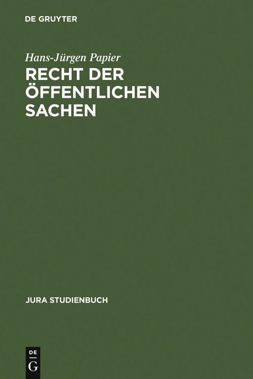 Produktbild: Recht der &ouml;ffentlichen Sachen