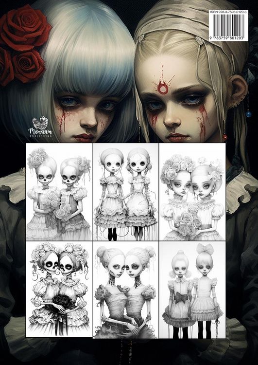 Produktbild: Horror Schwestern Malbuch f&uuml;r Ewachsene