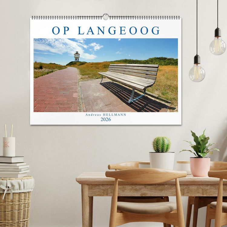 Produktbild: OP LANGEOOG (Wandkalender 2026 DIN A2 quer), CALVENDO Monatskalender