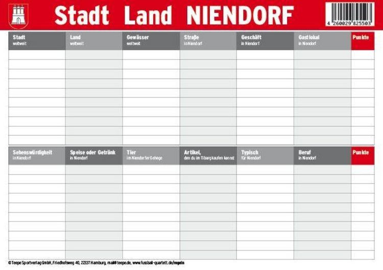 Produktbild: Hamburg: Stadt Land Niendorf