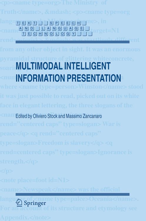 Produktbild: Multimodal Intelligent Information Presentation