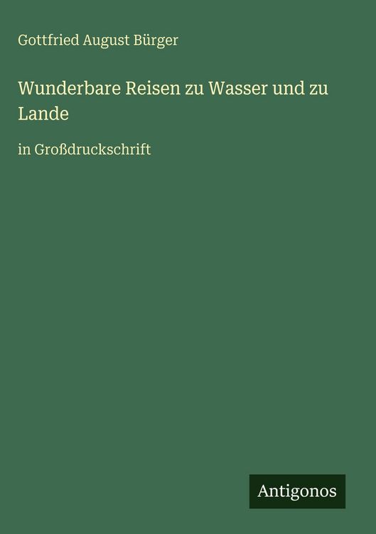 Produktbild: Wunderbare Reisen zu Wasser und zu Lande