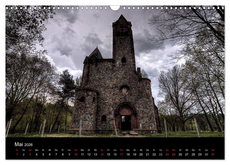 Produktbild: Verlassene Ort - Kirchen (Wandkalender 2026 DIN A3 quer), CALVENDO Monatskalender