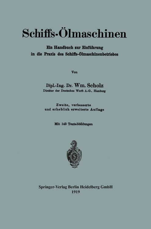 Produktbild: Schiffs-&Ouml;lmaschinen