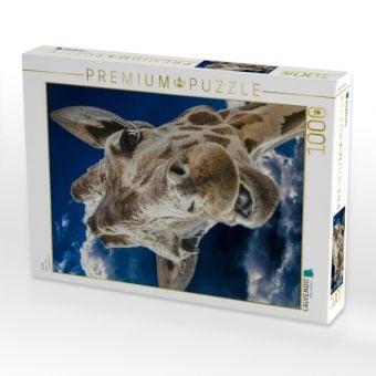 Produktbild: CALVENDO Puzzle Giraffe | 1000 Teile Lege-Gr&ouml;&szlig;e 64x48cm Foto-Puzzle f&uuml;r gl&uuml;ckliche Stunden