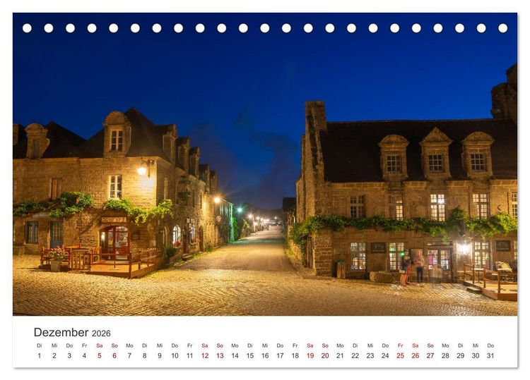 Produktbild: Die Bretagne - Traumpfade (Tischkalender 2026 DIN A5 quer), CALVENDO Monatskalender