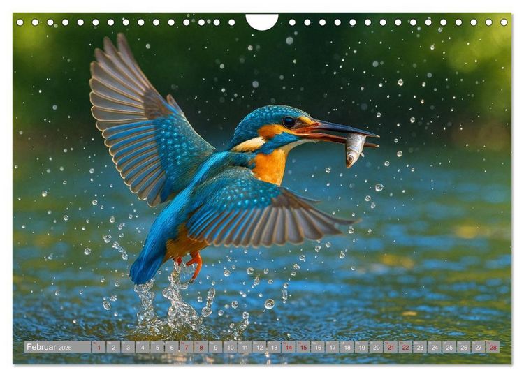 Produktbild: Eisvogeltr&auml;ume am Wasser (Wandkalender 2026 DIN A4 quer), CALVENDO Monatskalender