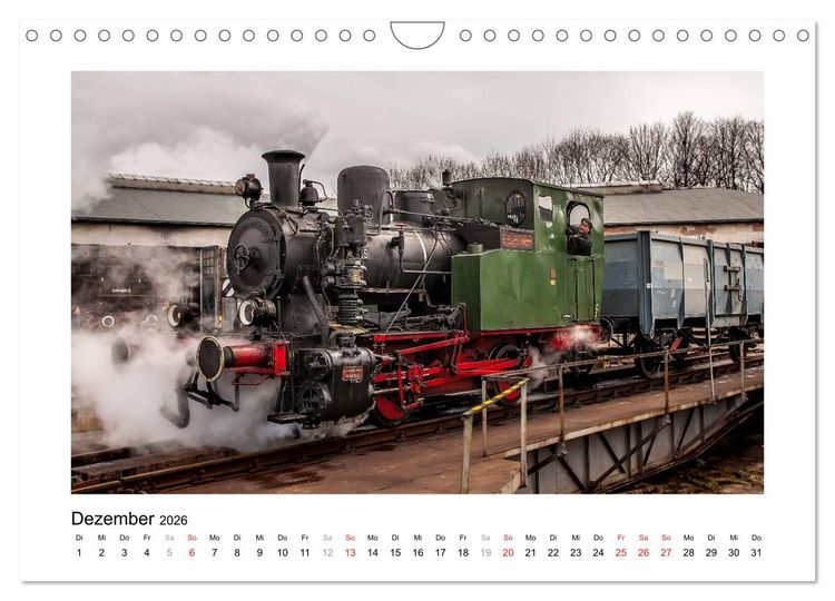 Produktbild: Unter Dampf - Dampflokromantik (Wandkalender 2026 DIN A4 quer), CALVENDO Monatskalender