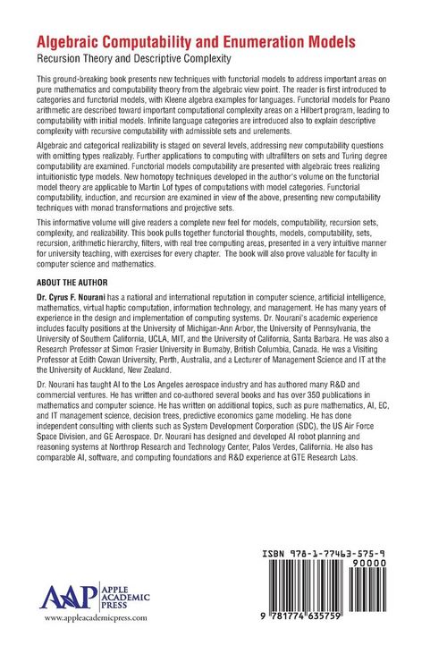 Produktbild: Algebraic Computability and Enumeration Models