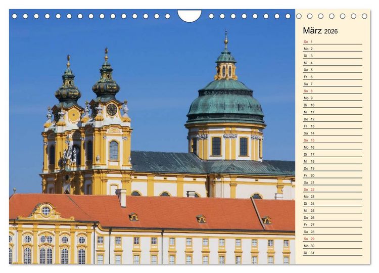 Produktbild: Die Wachau - Bezaubernde Orte an der Donau (Wandkalender 2026 DIN A4 quer), CALVENDO Monatskalender
