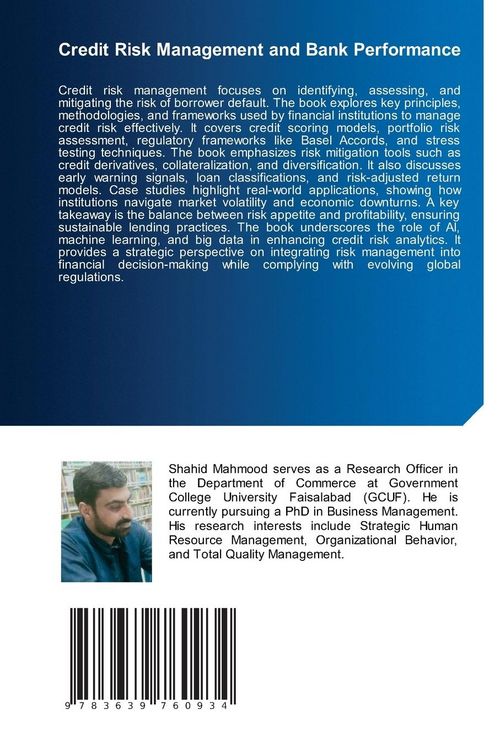 Produktbild: Credit Risk Management and Bank Performance