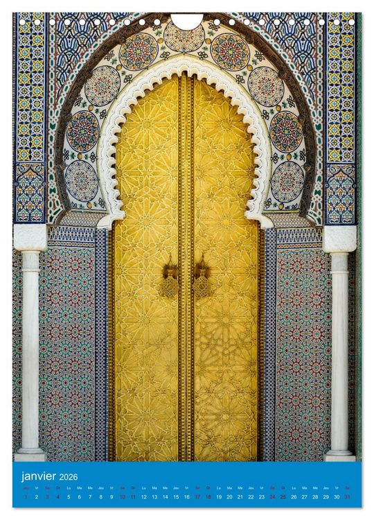 Produktbild: Portes Orientales (Calendrier mural 2026 DIN A4 horizontal), CALVENDO calendrier mensuel