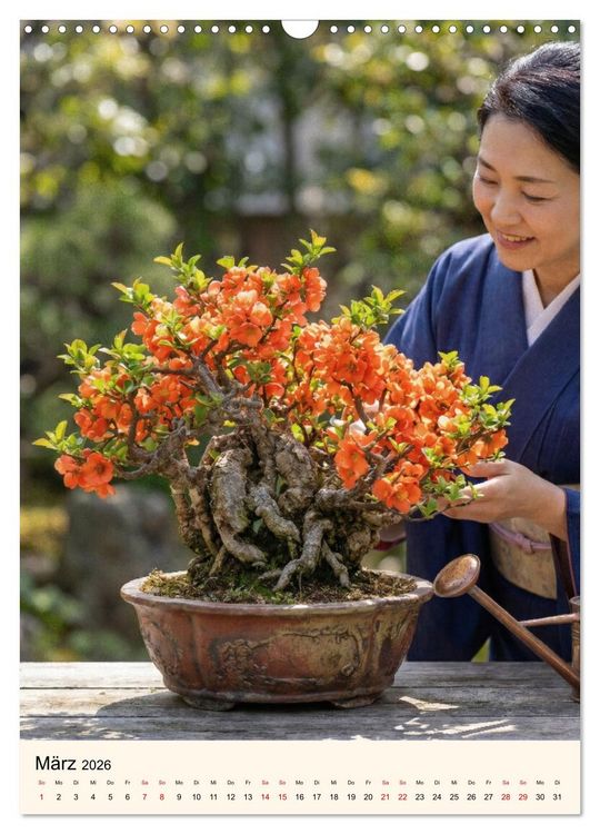 Produktbild: Spirit of Bonsai &ndash; Japanische Meisterwerke 2026 (Wandkalender 2026 DIN A3 hoch), CALVENDO Monatskalender