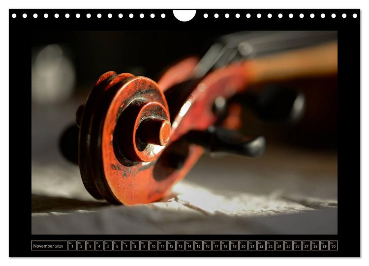 Produktbild: eine Violine (Wandkalender 2026 DIN A4 quer), CALVENDO Monatskalender
