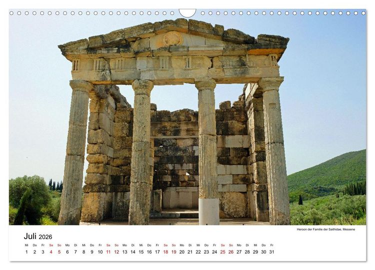 Produktbild: Wundersch&ouml;ne Highlights der griechischen Antike (Wandkalender 2026 DIN A3 quer), CALVENDO Monatskalender