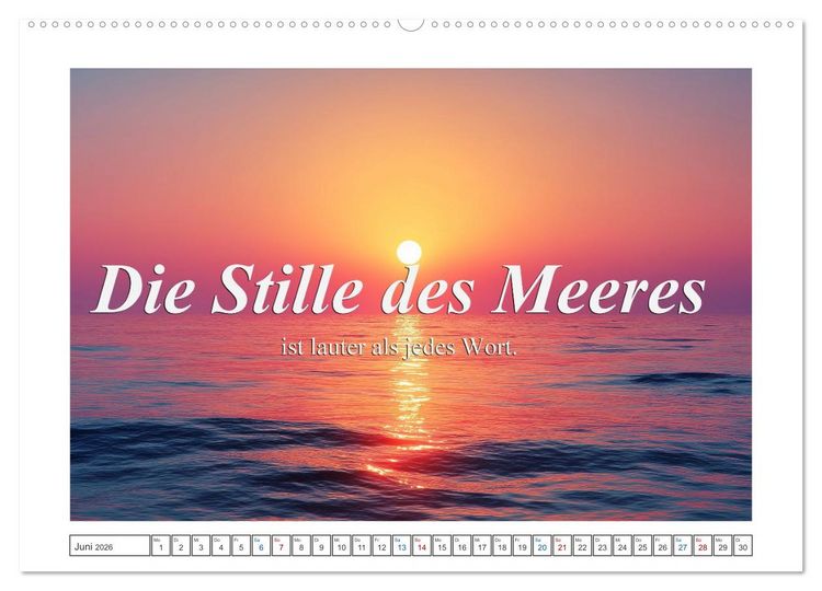 Produktbild: Frei wie das Meer (hochwertiger Premium Wandkalender 2026 DIN A2 quer), Kunstdruck in Hochglanz