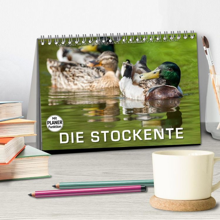 Produktbild: Emotionale Momente: Die Stockente. (Tischkalender 2026 DIN A5 quer), CALVENDO Monatskalender