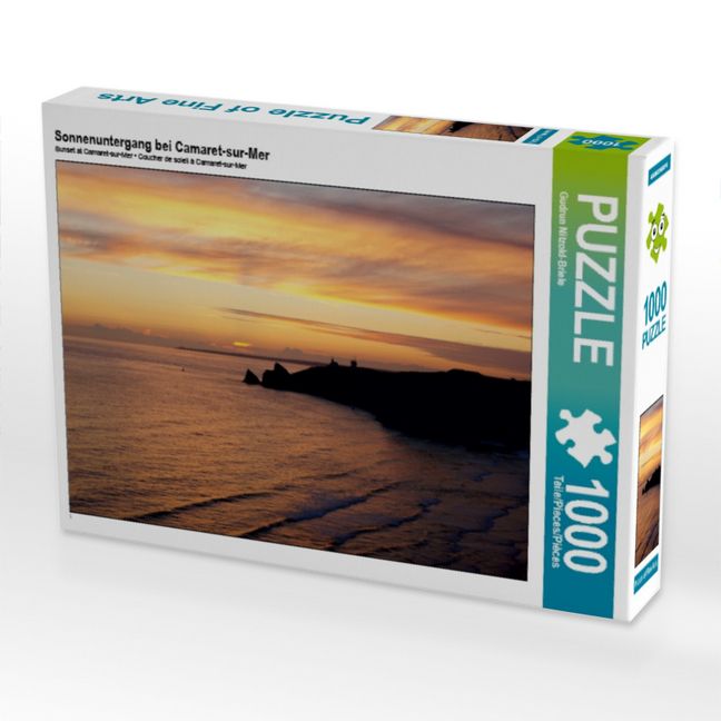 Produktbild: CALVENDO Puzzle Sonnenuntergang bei Camaret-sur-Mer | 1000 Teile Lege-Gr&ouml;&szlig;e 64x48cm Foto-Puzzle f&uuml;r gl&uuml;ckliche Stunden