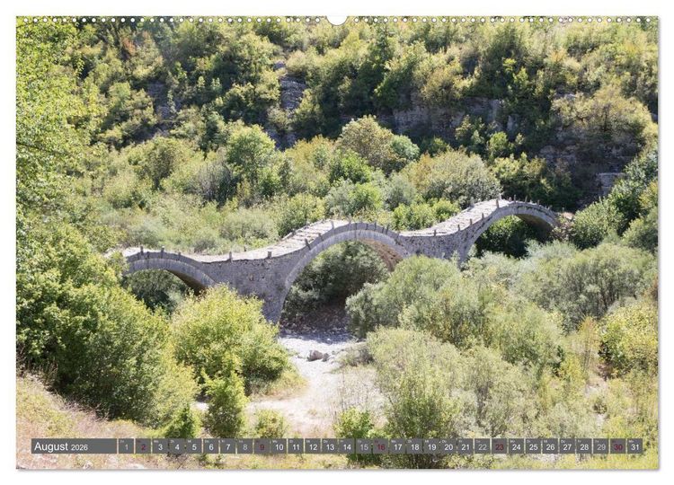Produktbild: Griechenland 2026 - Zagorochoria und Vikos-Schlucht (Wandkalender 2026 DIN A2 quer), CALVENDO Monatskalender