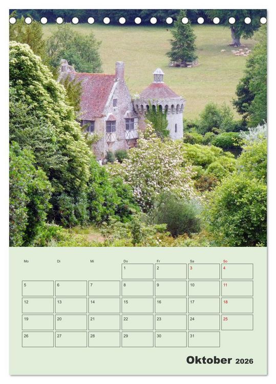 Produktbild: Lovely England Wundersch&ouml;ne Reiseeindr&uuml;cke (Tischkalender 2026 DIN A5 hoch), CALVENDO Monatskalender