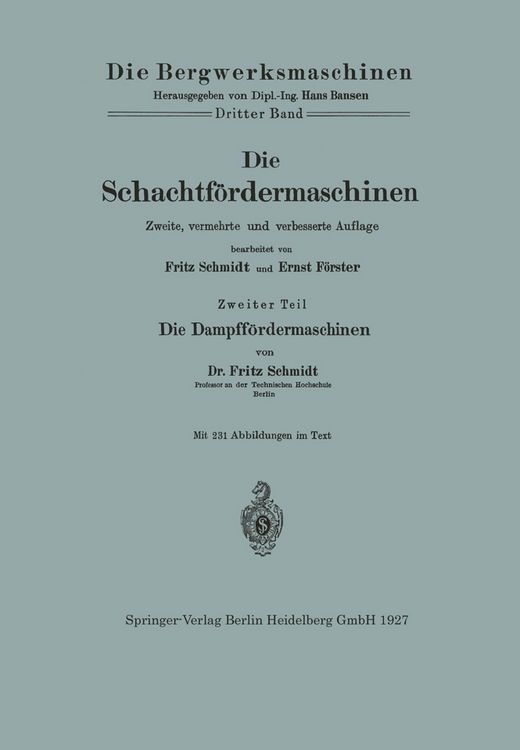 Produktbild: Die Schachtf&ouml;rdermaschinen