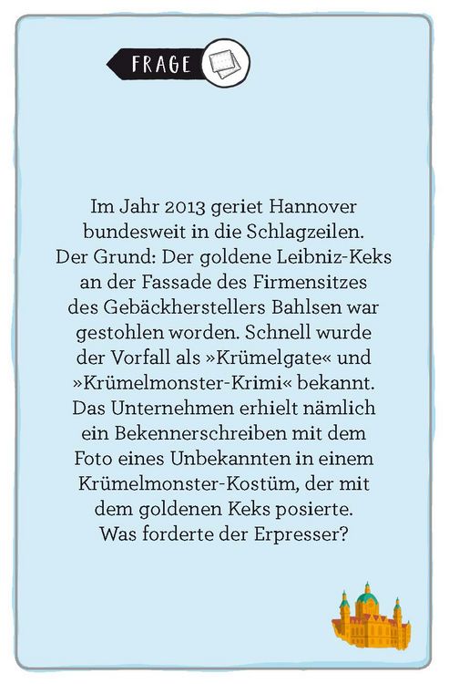 Produktbild: Hannover. Das Heimat-Quiz