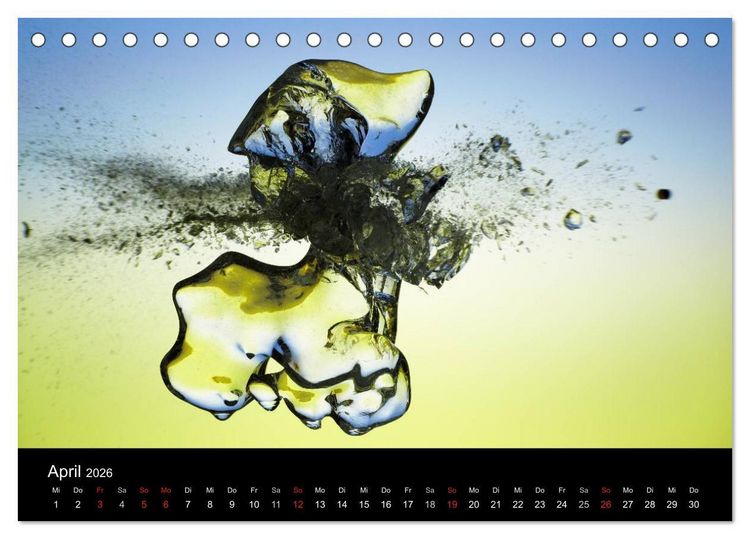 Produktbild: Ballistik Highspeed Fotos (Tischkalender 2026 DIN A5 quer), CALVENDO Monatskalender
