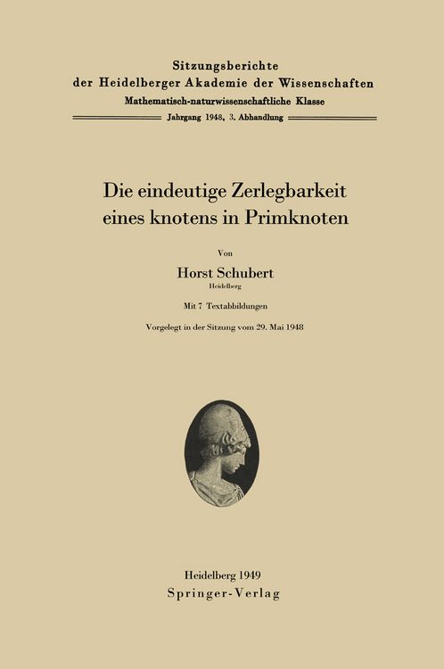 Produktbild: Die eindeutige Zerlegbarkeit eines Knotens in Primknoten