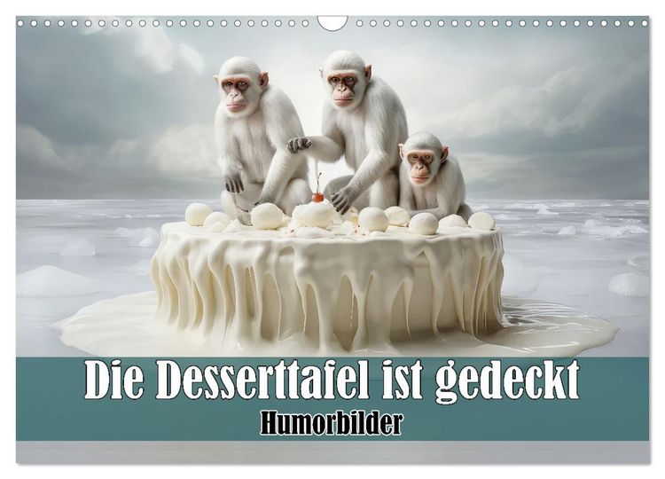Produktbild: Die Desserttafel ist gedeckt - Humorbilder (Wandkalender 2026 DIN A3 quer), CALVENDO Monatskalender