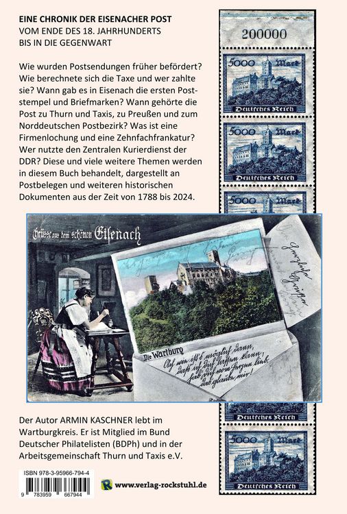 Produktbild: Postgeschichte der Wartburgstadt Eisenach