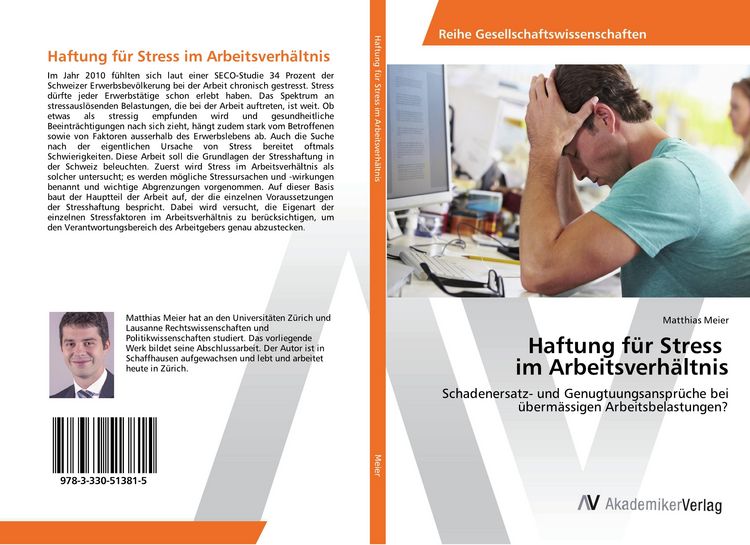 Produktbild: Haftung f&uuml;r Stress im Arbeitsverh&auml;ltnis