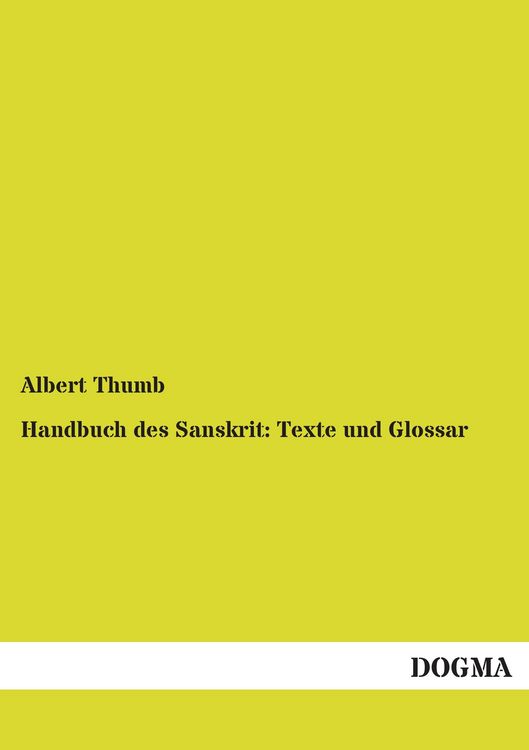 Produktbild: Handbuch des Sanskrit: Texte und Glossar